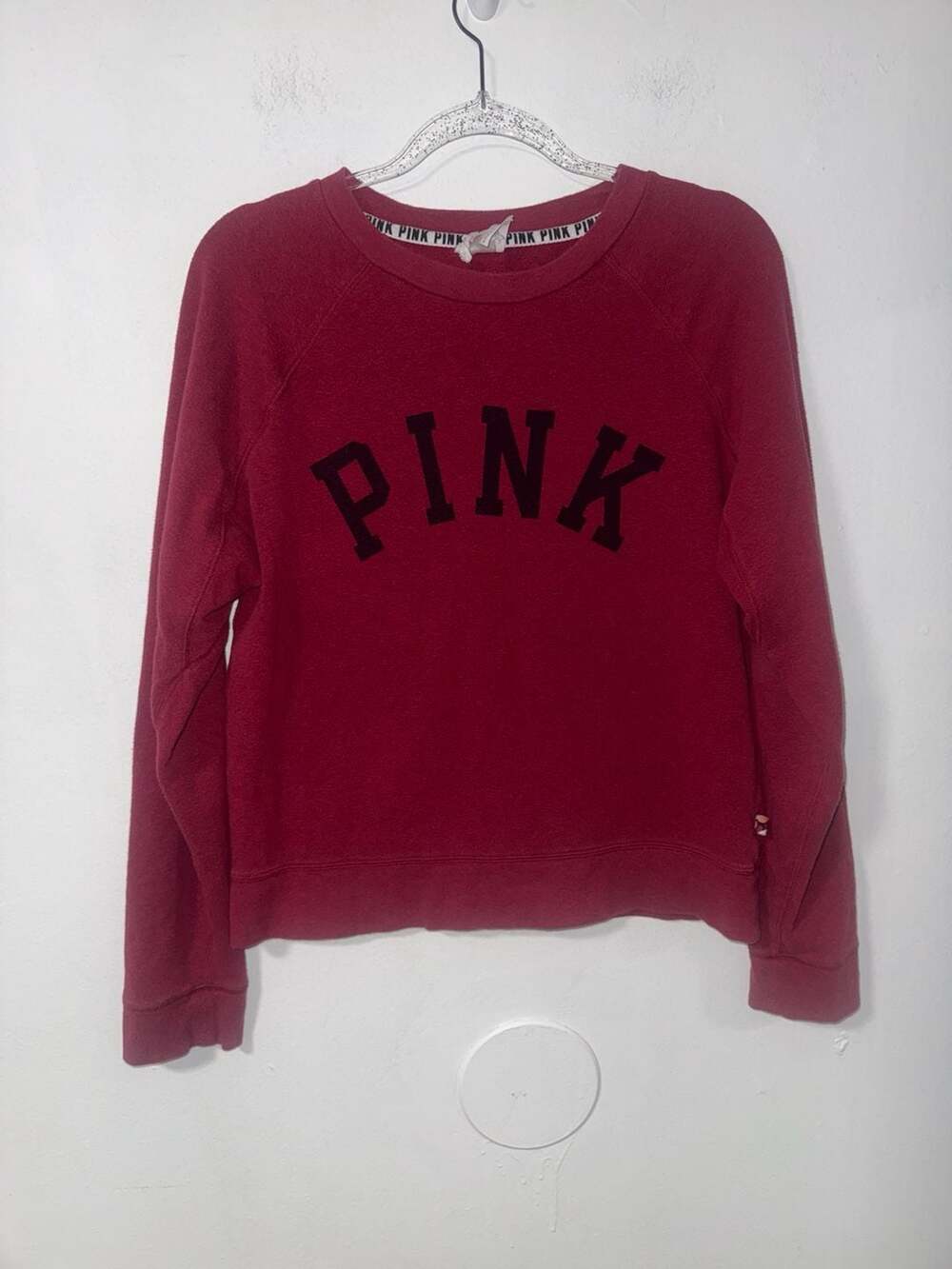 Victoria's Secret Pink Red Crew Neck